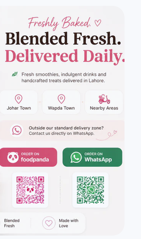 Freshly Baked. ♡Blended Fresh.Delivered Daily.